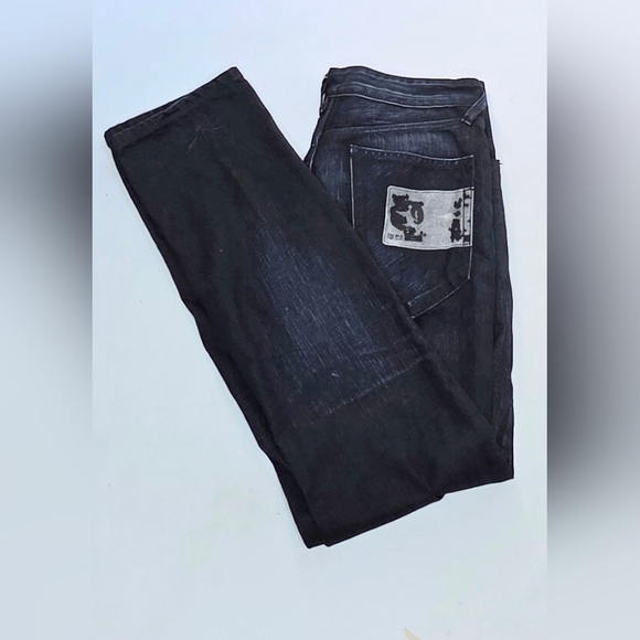 Women's Blue Blood 33/34 Straight Leg Jeans - Picture 9 of 12